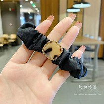 Retro small fragrant wind hair circle large intestine circle temperament simple head rope Korean net red ins rubber band womens hair accessories