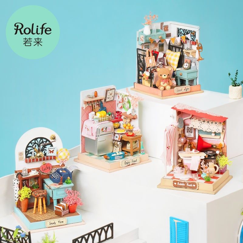Rolife if come to diy lodge to unsully handmade model House House loft Villa Children's Festival Gift woman