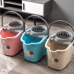 Extra-Large Mop Bucket for Home Use with Wheels, Thickened Plastic Mop Bucket, Large Capacity Floor Mop Bucket, Deepened and Dehydrating