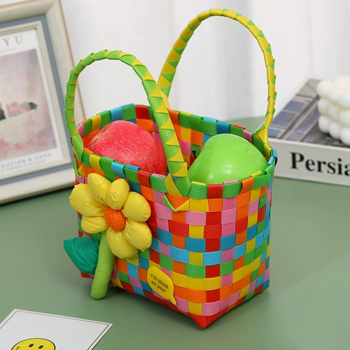 Корзина, плетеная детская сумка ручной работы