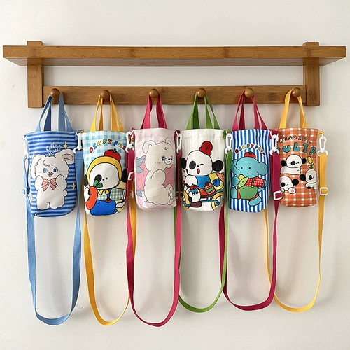 Портативная сумка через плечо для школьников, модный мультяшный чайник со стаканом, милая небольшая сумка, коллекция 2023