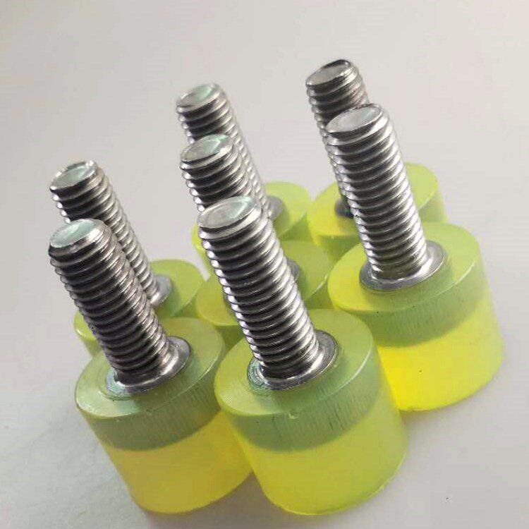 Stainless steel buffer bolt polyurethane compressed block external thread M5 length 8 10 12 16 20 25 30 35