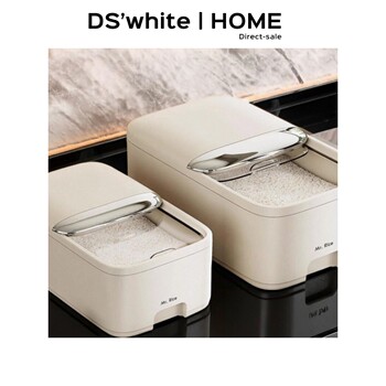 T4Kzi German Push-Pull Rice Bucket Household Rice Bucket Insect-Proof and Moisture-Proof Sealed Grain Storage Box Food-Grade Rice Cylinder