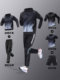 运动服套装男跑步训练服秋季速干衣外套休闲体育健身衣服晨跑新款