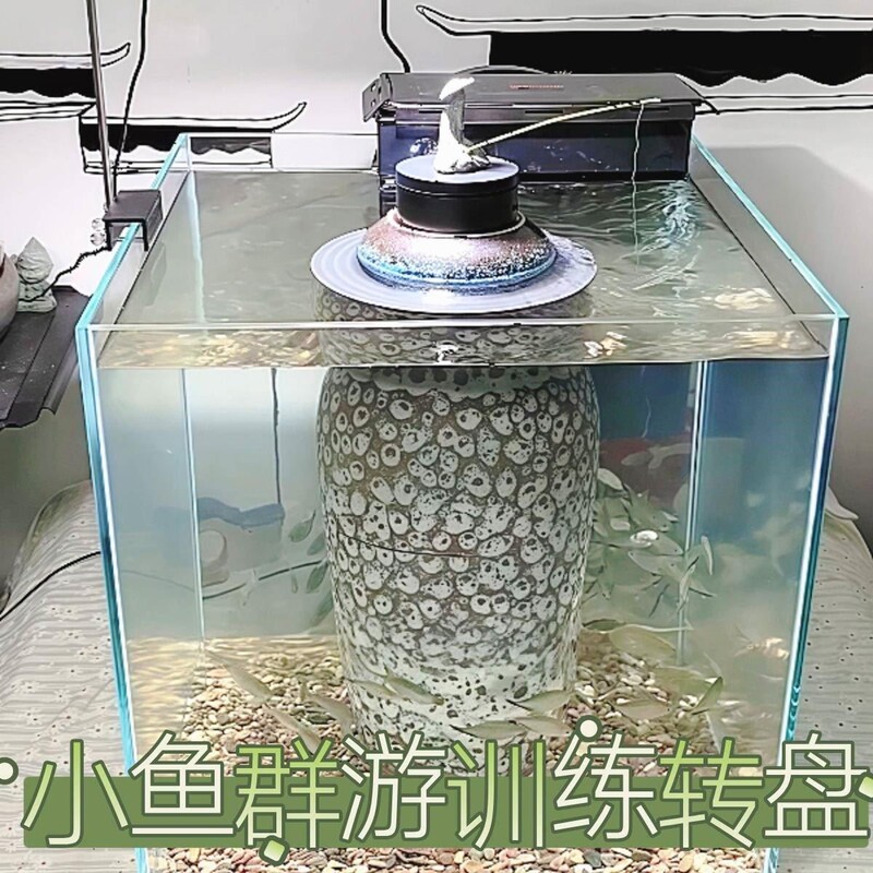 Electric Turntable Base Display Stand Ornaments Artificial Breeding Group Swimming Training Turntable Stand Rotating Disc Display Stand