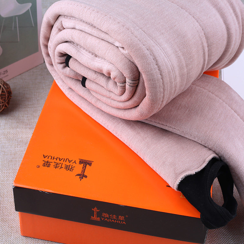 Atjahua 1003 plus thickness 100 % wool warm pants female winter thick bottle pants high waist 1007 fertilizer