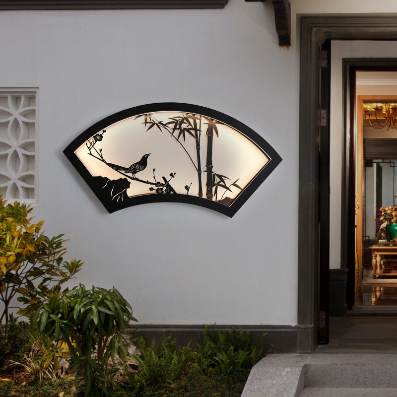 Villa Walled Wall Lamp Courtyard View Wall Lamp Outdoor outdoor waterproof Courtyard Decorative style Su's landscaped lamp