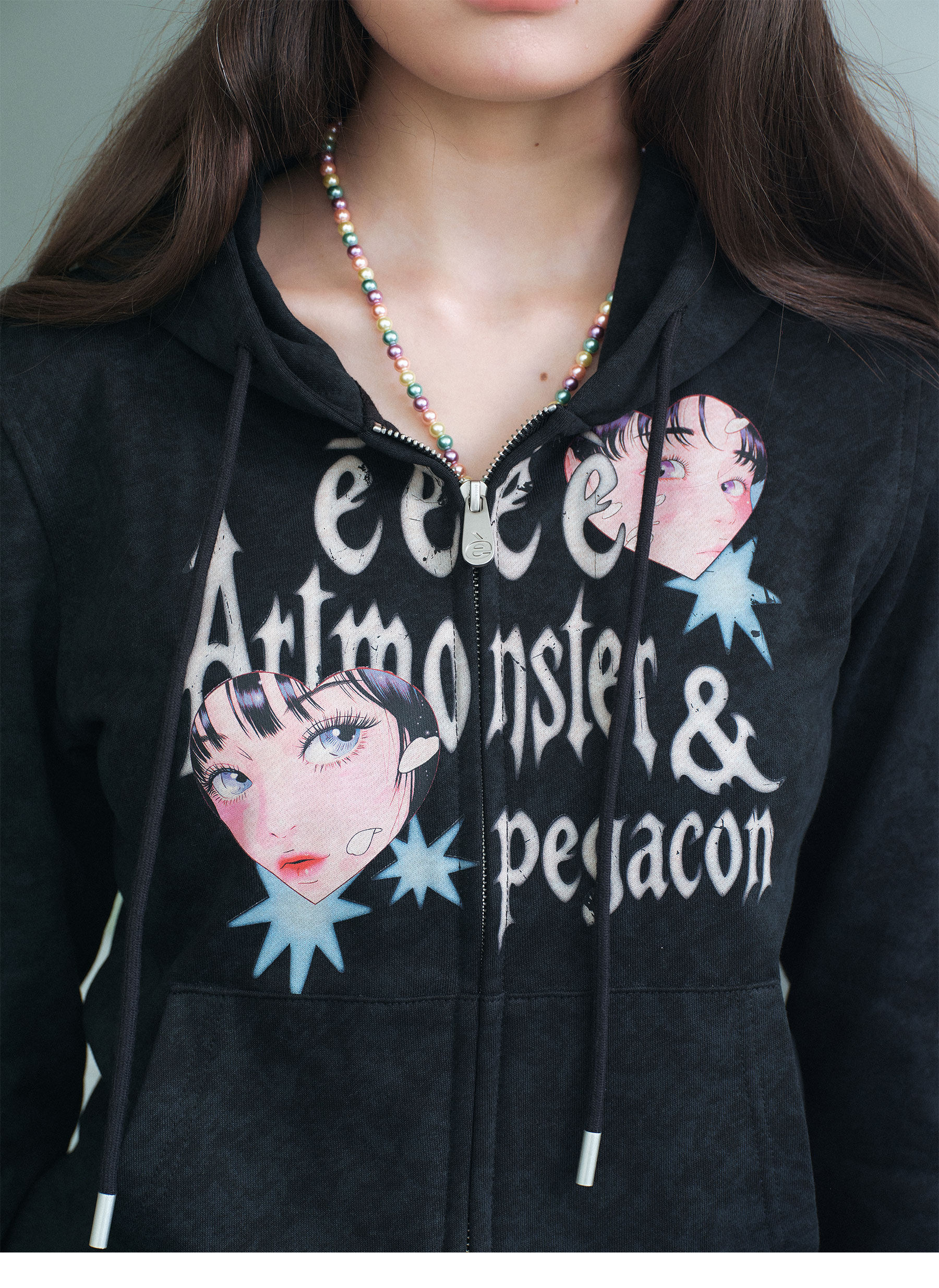 eeeeArtmonster Shattered Gothic Hoodie