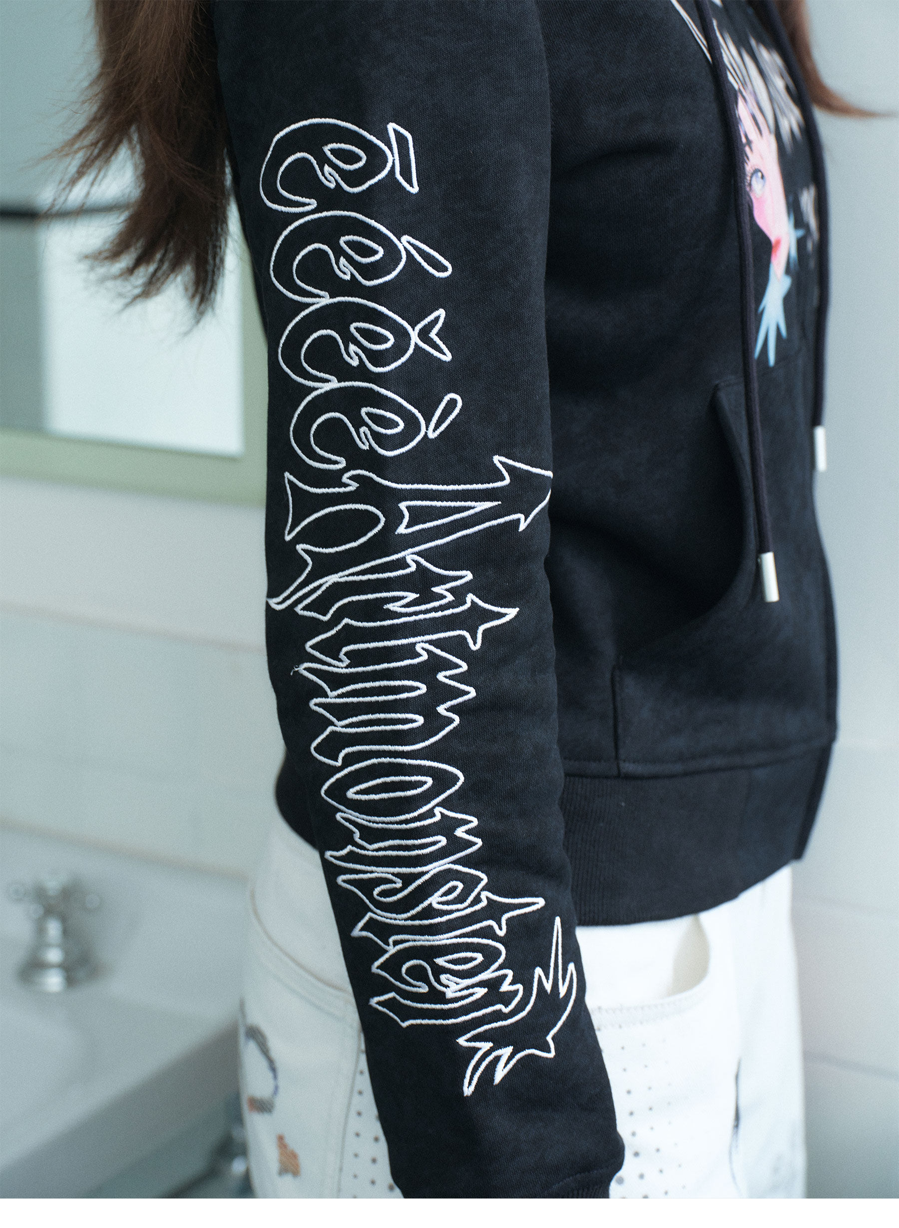 eeeeArtmonster Shattered Gothic Hoodie