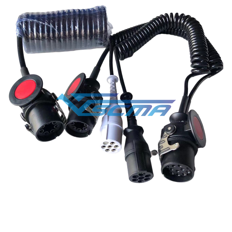 High-Quality Imported Mercedes-Benz Volvo Scania Tractor Universal Power Cord Abs Cable Trailer Connection Cable High-Quality Imported Mercedes-Benz Volvo Scania Tractor Universal Power Cord Abs Cable Trailer Connection Cable