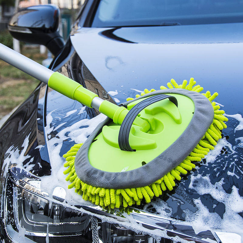 Car wash tug and drag artifact scaling Cheniel soft brush brush long handle rod wiping car special car brush tool