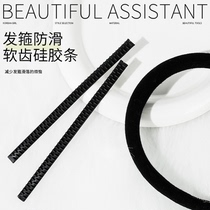 Hairband anti-slip strips anti-slip teeth with adhesive tape inside teeth with anti-slip strips that are not easy to fall off soft glue inside the headband which is an artifact