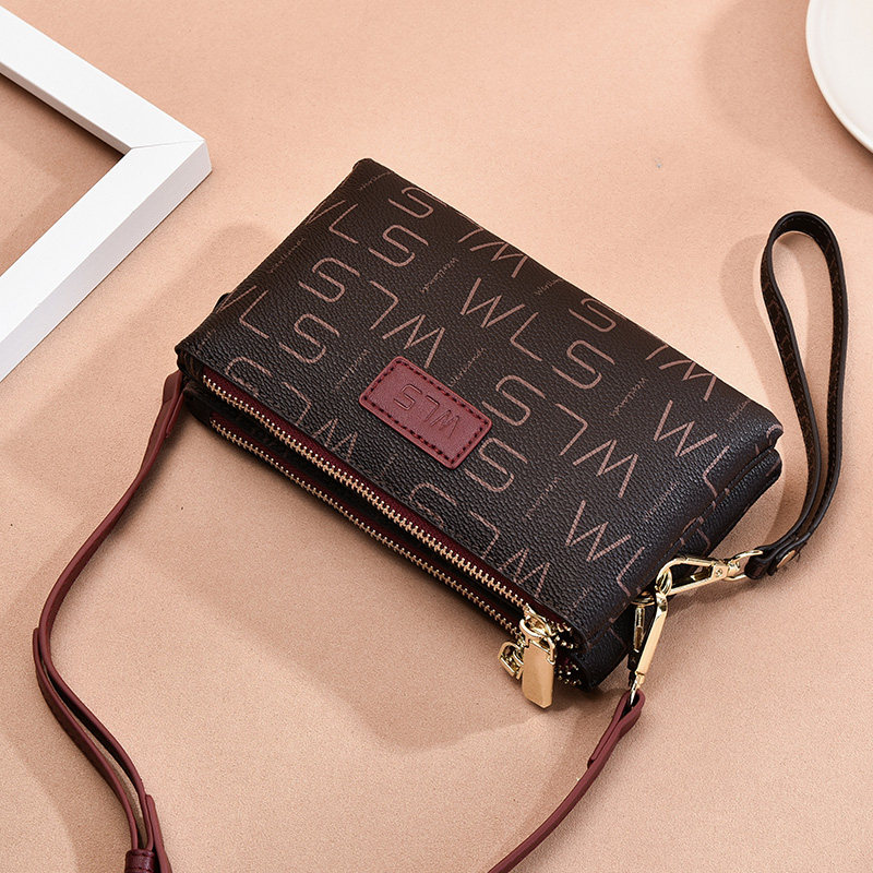 New European and American Bag Small Bag Tide Two Zip Woman Bag Shoulder Chain Bag Bag Bag