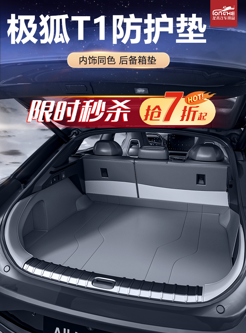Specially Designed for the 2025 Jixu T1 Trunk Mat, Fully Surrounding the Jixu T1 Trunk Mat, Modification Supplies and Decorative Accessories