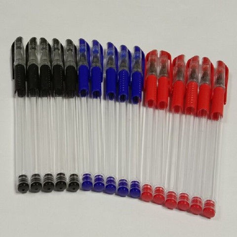 Pen shell empty pen black blue red European standard pen shell empty pen holder office students with general neutral refill replacement