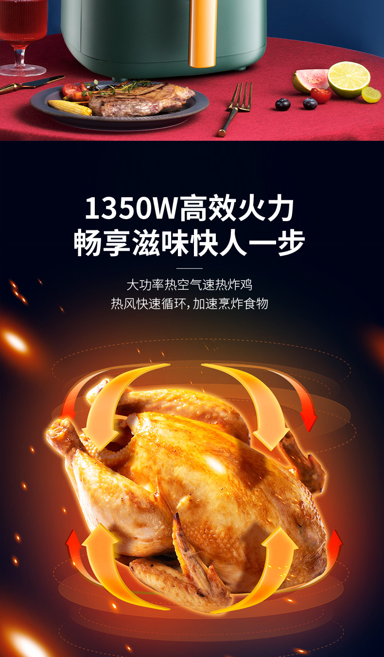 SAST/先科 智能空气炸锅 5L 图5