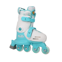 Meter-high mini roller skates 2-year-old childrens skates roller skates single and double row adjustable beginner baby roller shoes 3-5