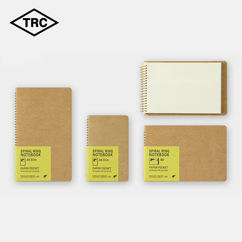 Japanese Trc Original Metal Coil Notebook Tn Kangaroo Notebook Storage Notebook for Boys and Girls Portable Notepad Small and Exquisite Quick-Turn Tearable Multi-Paper Diary Simple ins Style