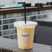 Disposable milk tea cold drink cup with lid commercial 500ml plastic coffee cup thickened transparent beverage packaging cup