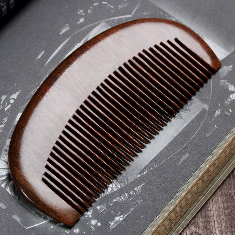 Boutique Peach Wood Comb Sandalwood Comb Natural Antistatic Sandalwood Lady Long Hair Special Gift Box Head Comb