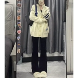 Черные высокие джинсы, приталенные штаны, эластичная пуля, штаны-клёш, подходит для подростков, по фигуре