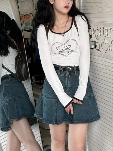 Летняя джинсовая юбка, большой размер