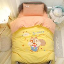 Childrens kindergarten nap special small quilt baby entering the kindergarten three-piece set pure cotton quilt cover bedding six-piece set of sheets