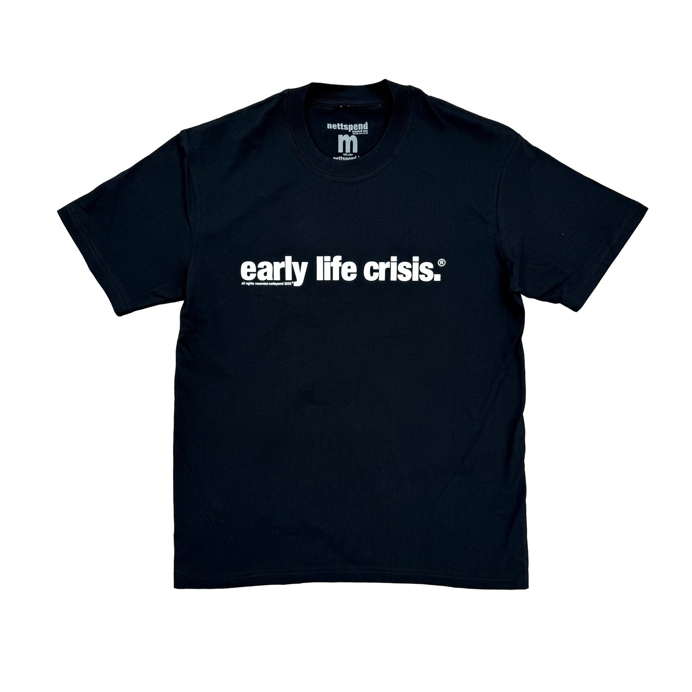 Nettspend early life crisis tour merch tee: limited to the venue 
