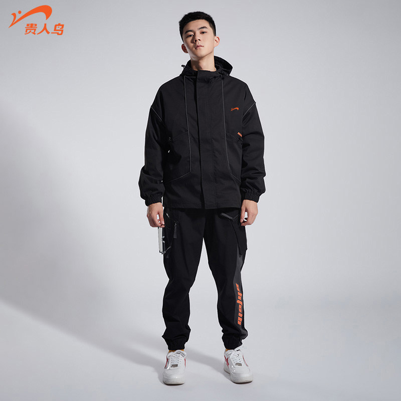 Noble Bird Men's Sports Loose Suit Spring Woven Autumn Outdoor Running Spring Casual Clothes Men's Two-piece Set