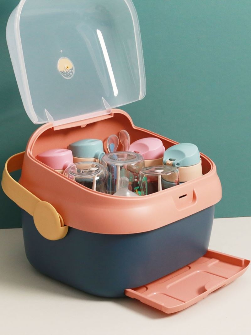 Bottle containing box Baby special hanging drain rack baby Bowl Tray Cutlery Cutlery Cutlery Box Placement Containing box