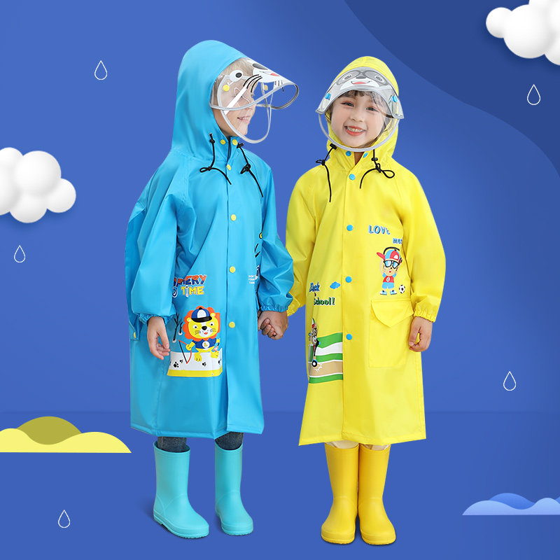 Children's raincoat boys and children's waterproof girls 2022 new baby kindergarten school pupils rain clothes