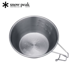 Snowpeak xuefeng Sierra Cup Xuela Bowl Outdoor Portable из нержавеющей стали чистого титана E-104E-103