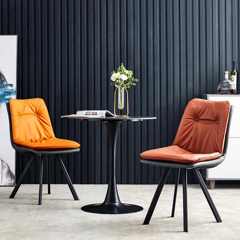 Dining chair light and luxurious modern home small family style Nordic dining room chair combined backrest dining stool net red ins casual creativity