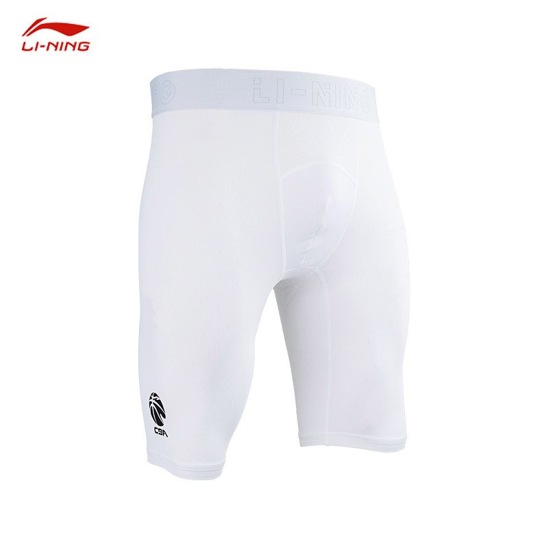 Li Ning CBA tights 22-23 season men's basketball five-point shorts sports training leggings AUSS033