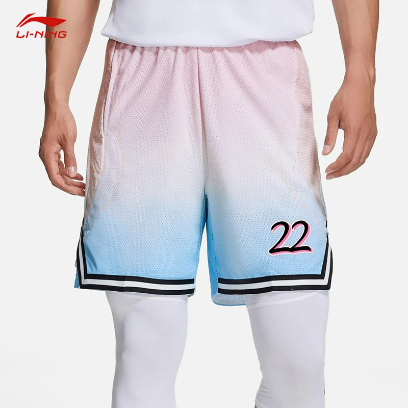 Li Ning American 4 - point Butler Cotton Sugar South Coast Basketball Series Men's Competition Short AAPS 021