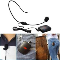 Wireless Microphone Headworn Microphones FM Radio Transmitte