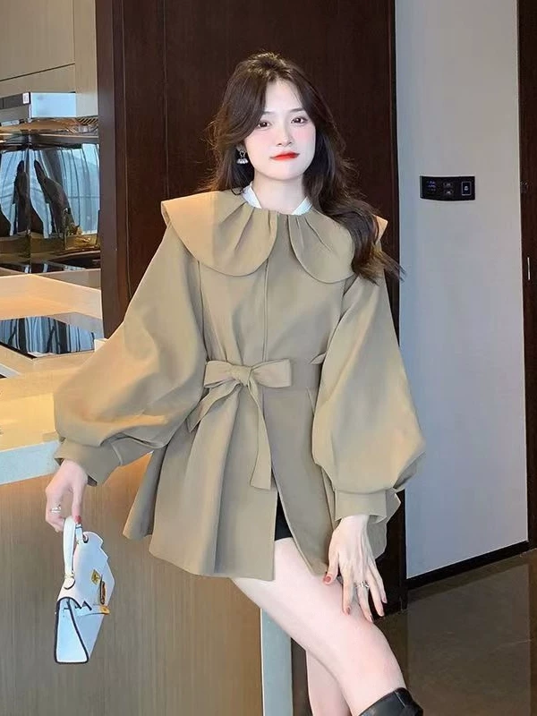 Flashlight, doll, spring autumn trench coat, jacket, Great Britain, slim fit