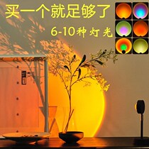 Net Red Light Atmosphere Sensation Day Capture Red Photo Area Arrangement Decorated Wall 2022 New Bedrooms of Living Room Years