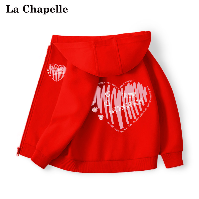 La Chapelle Girl's Coat Spring and Autumn Children's 2023 New Velvet