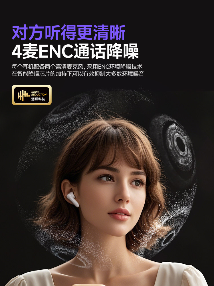 Yinbeiqi Feel1Pro Retro Wireless Bluetooth Headphones 2026 New Model Active Noise Reduction In-Ear High-Quality Sound for Men