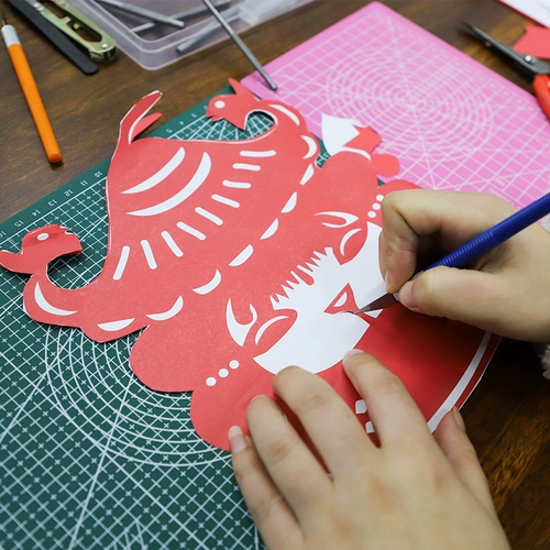 Поделки из бумаги, набор инструментов для школьников ручной работы, резные ножницы для начинающих, комплект