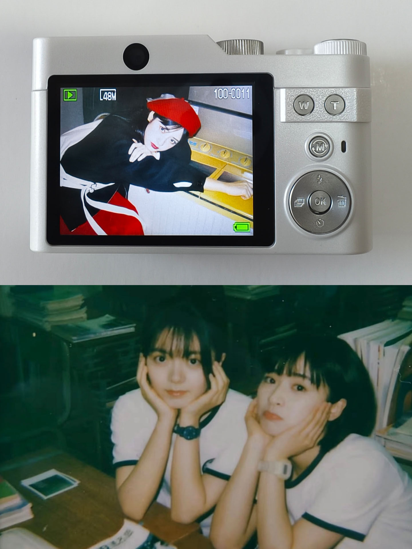 Digital Camera High-Definition Student Retro Ccd Portable Travel Entry-Level Selfie Camera for Girls Small Mirrorless Camera Gift