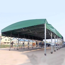 Large Push-and-pull Canopy Warehouse Plant Shed Telescopic Canopy Outdoor Car Parking Canopy Shelter Large Row Stall Canopy Rain Shed