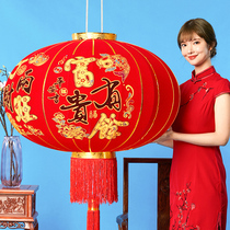 2022 rich and more expensive red lantern fu character chandeliers Chinese New Years Spring Festival balcony a pair of doors Qiao relocating pendants