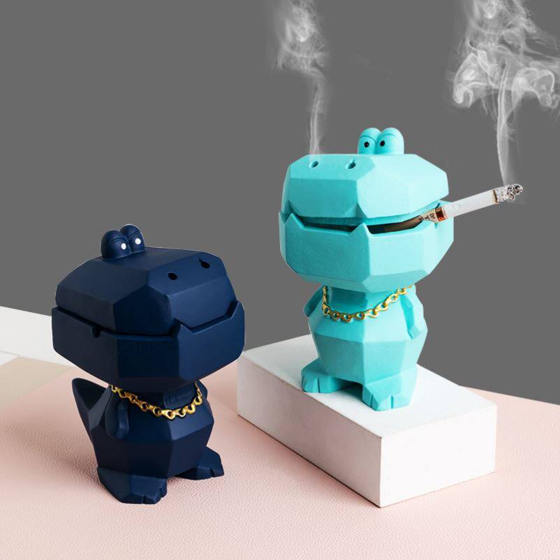 Cigarette Ashtray Senior High End Atmosphere Upper Atmosphere Class Car-through Technology Sense Creative Individuality Trend Evil To Not Run Ash