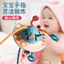 Baby draws a smoke of paper toys flying saucer baby fingers action children 0 1 year 6 months