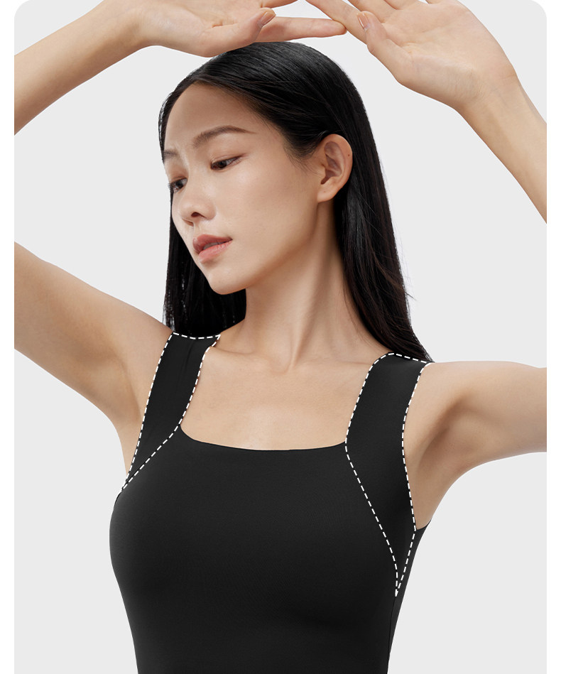 【中国直邮】 草本初色 秋冬打底衫 保暖衣 肌底衣 黑色长袖 XL码【超模奚梦瑶同款】