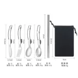 Складная посуда, комплект, ложка, вилка, дорожные портативные складные палочки для еды для путешествий