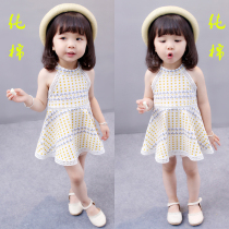 Girls summer thin Korean version cotton vest skirt little girl foreign princess skirt baby childrens sleeveless dress