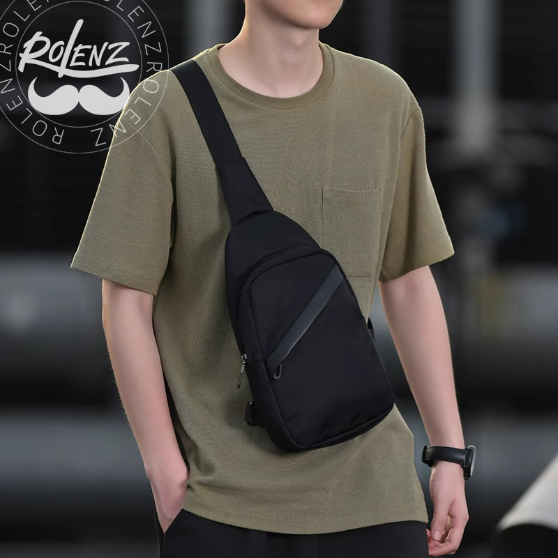 Rolenz/Loerenz High-End Luxury Brand Crossbody Bag for Men, Fashionable Small Shoulder Bag, Single Shoulder Crossbody Bag for Men, Trendy
